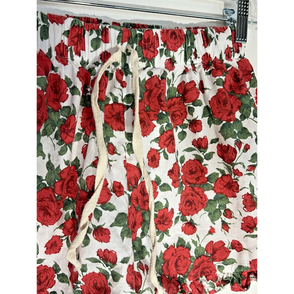 Cozy core comfy Violet & Brooks Red rose Lounge/Pajama Shorts Size XS/S - Picture 3 of 11